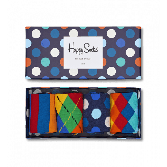 Happy Socks Big Dot Gift Box 4-Pack